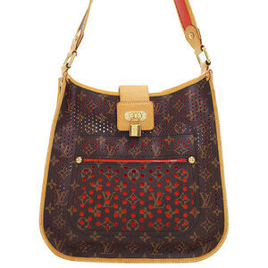 Louis Vuitton Monogram Leather Brown Perforated Musette Shoulder Bag